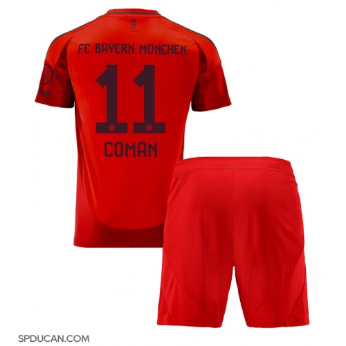 Dječji Nogometni Dres Bayern Munich Kingsley Coman #11 Domaci 2024-25 Kratak Rukav (+ Kratke hlače)